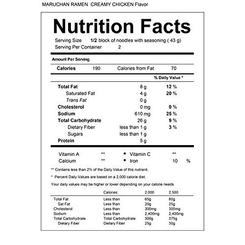 Maruchan Ramen Creamy Chicken Flavor, 3 Oz, Pack Of 24