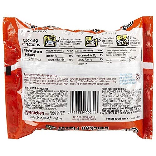 Maruchan Ramen Noodle Soup Chicken Flavor, 12 Ct