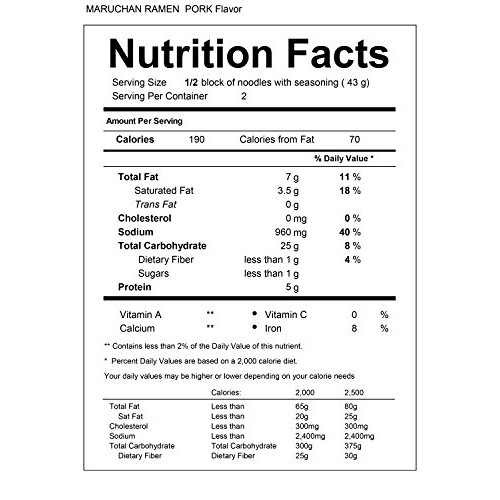 Maruchan Ramen Pork Flavor, 3.0 Oz, 24 Count