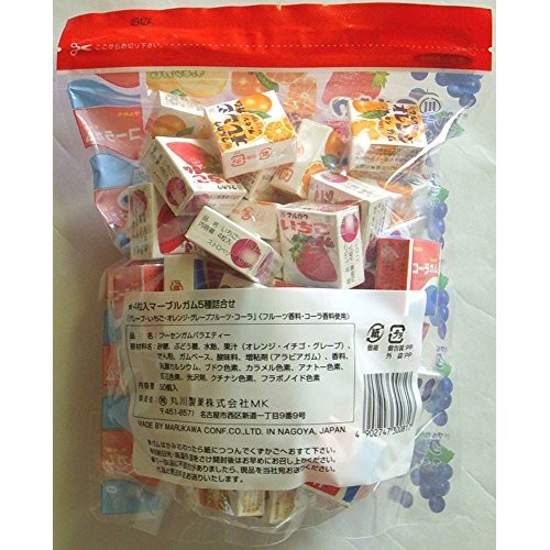 Marukawa Bubble Gum Assort Pack / 4 Pieces X 50 Packs