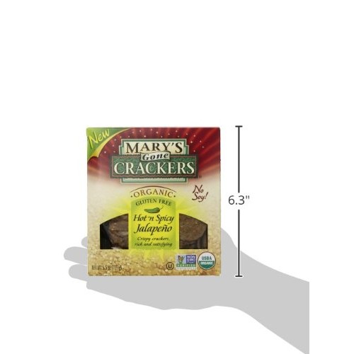 Marys Gone Crackers Organic Hot N Spicy Jalapeno, 5.5 Ounce