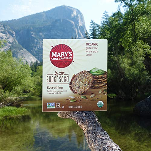 Marys Gone Crackers Super Seed Crackers, Organic Plant Based Pr