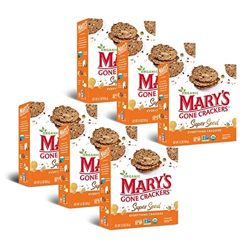 Marys Gone Crackers Super Seed Crackers, Organic Plant Based Pr