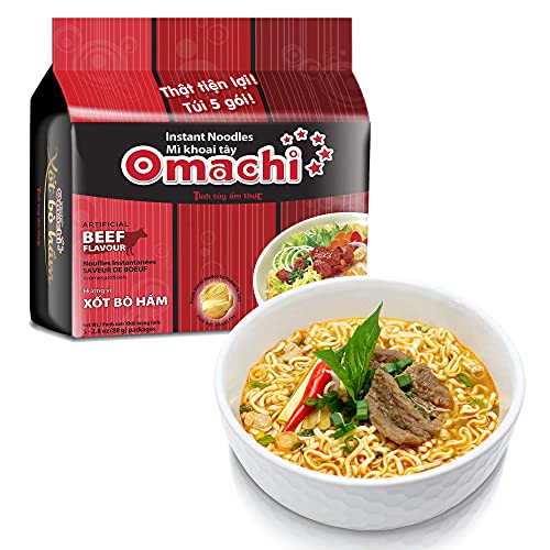 Omachi Golden Potato Noodles - Beef Stew Flavor - Made With Natu