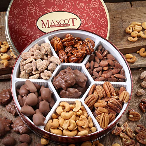 Mascot since 1955 Large Holiday Nuts Gift Basket, Cinnamon Pecan...