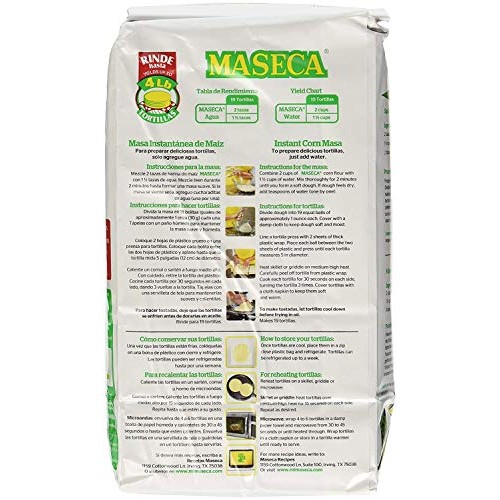 Maseca Instant Yellow Corn Masa Flour 2.2Lb | Masa Instantanea D