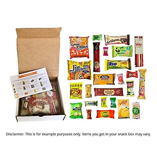 Asian Dagashi Snack Surprise Mystery Box 25 Pieces W/ 3 Full Siz