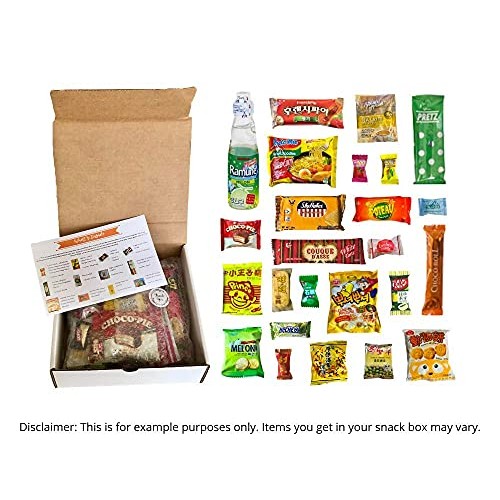 Asian Dagashi Snack Surprise Mystery Box 25 Pieces W/ 3 Full Siz