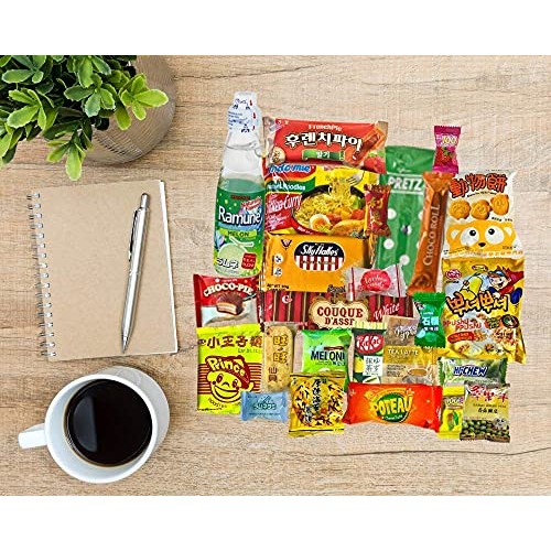 Asian Dagashi Snack Surprise Mystery Box 25 Pieces W/ 3 Full Siz