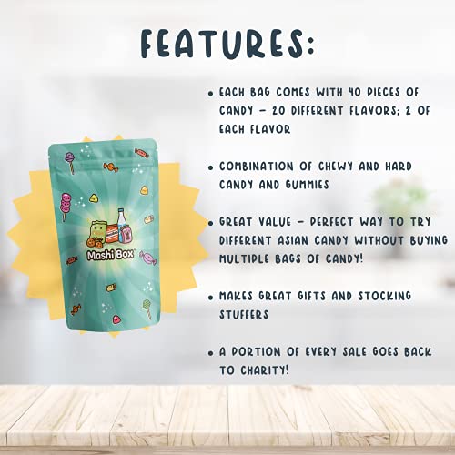 Mashi Box Asian Candy Mystery Variety Pack | 40 PCS | Japanese C...