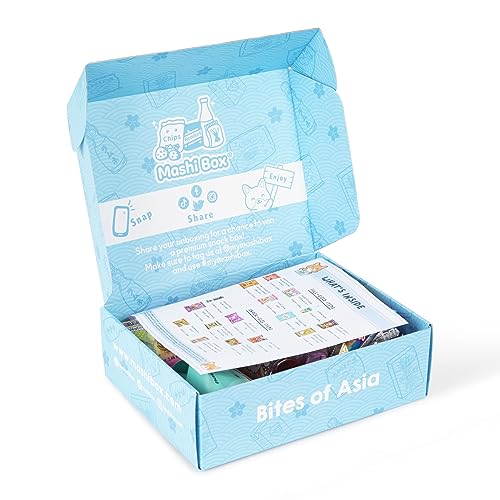 Mashi Box Deluxe Asian Dagashi Snack Box - 55 Pieces - 6 FULL SI...