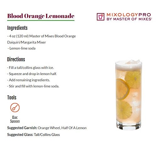 Master Of Mixes Blood Orange Margarita Drink Mix, Ready To Use