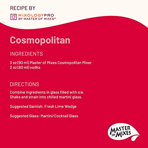 Master Of Mixes Cosmopolitan Drink Mix, Ready To Use, 1 Liter Bo