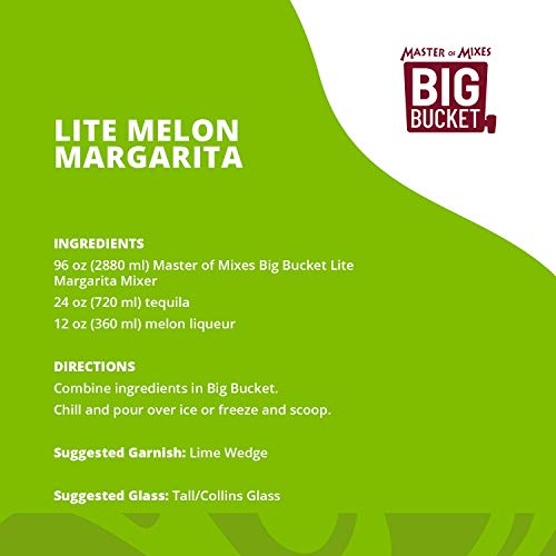 Master Of Mixes Margarita Lite Mix, Ready To Use, 96 Oz Low-Prof