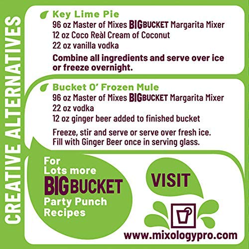 Master Of Mixes Margarita Mix, Ready To Use, 96 Oz Low-Profile B