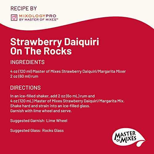 Master Of Mixes Strawberry Daiquiri / Margarita Drink Mix, Ready