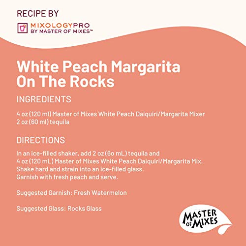 Master Of Mixes White Peach Daiquiri / Margarita Drink Mix, Read