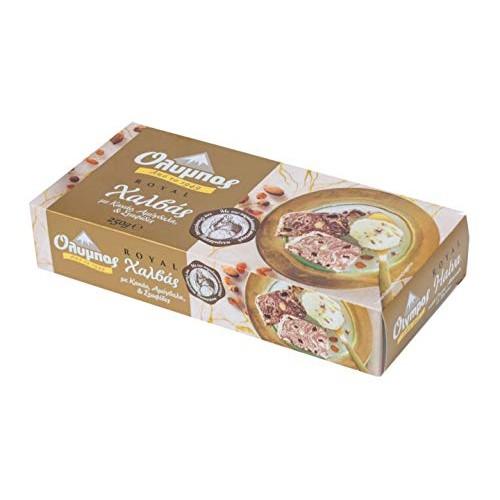 Greek Halva Royal With Cocoa-Raisins &Amp; Almonds 250G 8.8 Oz