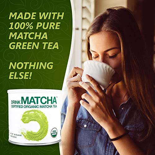 DrinkMatcha Organic Matcha Green Tea Powder 1 LB 100% Pure Match...