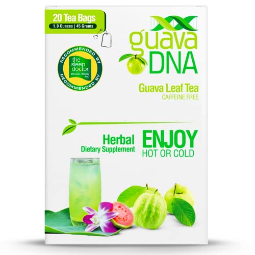 GuavaDNA Guava Leaf Tea 20 Individually Wrapped Teabags by MATCH...