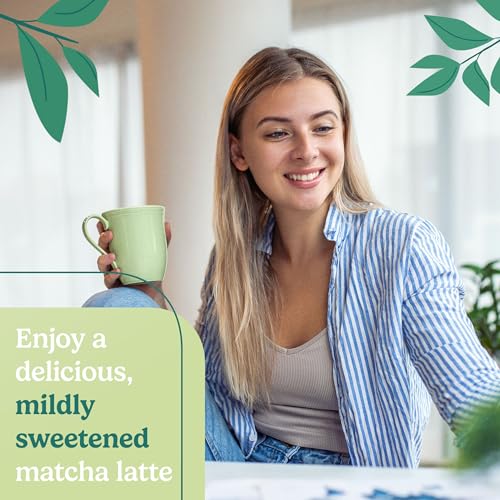 MatchaDNA Sweetened Matcha Powder - Matcha Latte Mix - Unprocess...