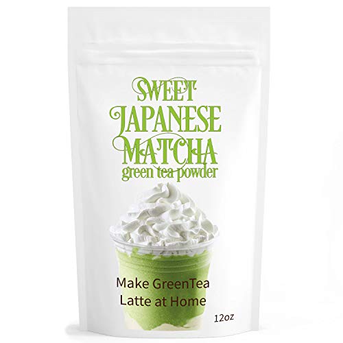 Sweet Japanese Matcha Green Tea Powder Mix - 12Oz Homemade Match