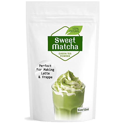 Sweet Japanese Matcha Latte Green Tea Powder – Latte Grade 12Oz