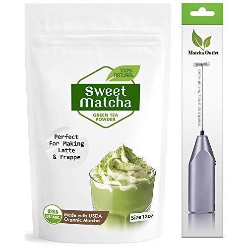 Japanese Sweet Matcha 340G 2 Pack Sweet Green Tea Powder- Made