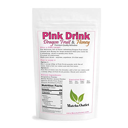Pink Drink Powder Pitaya Dragon Fruit &Amp; Honey Refresher – Natura