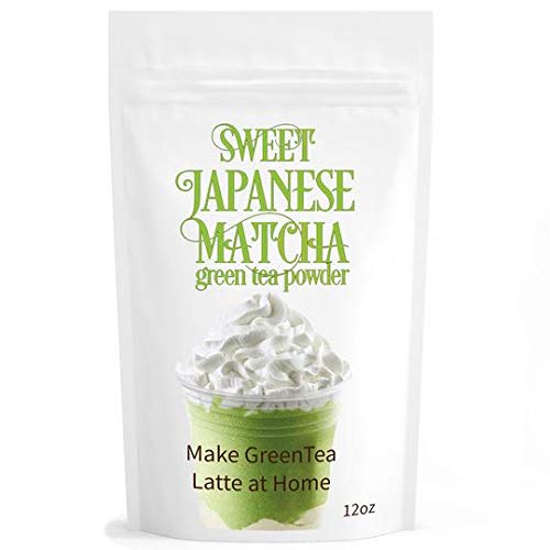 Sweet Japanese Matcha Green Tea Powder Mix - 12Oz Homemade Match