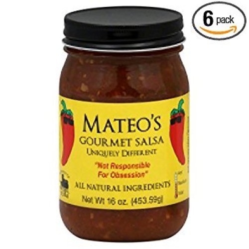 Mateos Gourmet Salsa Medium 16 Oz Pack Of 6