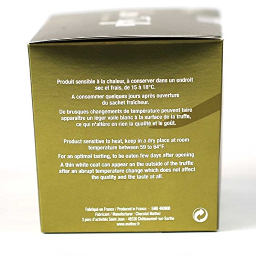 Mathez French Chocolate Truffles With Pistachio, 8.8Oz Box