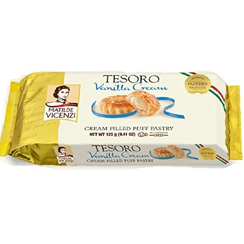 Matilde Vicenzi, Tesoro, Vanilla Cream, Family Size Cream Filled