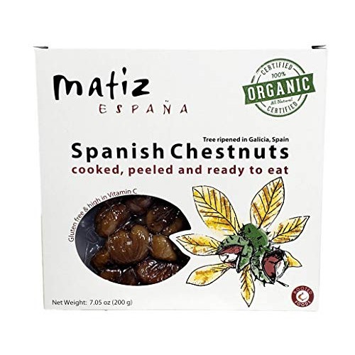 Matiz Organic Chestnuts Peeled, Cooked And Ready To Eat 7 Oz.