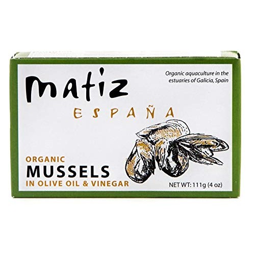 Matiz Espana Organic Mussels In Extra Virgin Olive Oil And Apple