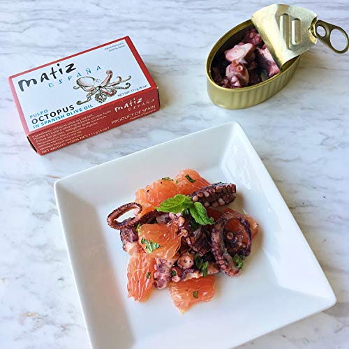 Matiz Espana Pulpo Wild Spanish Octopus In Olive Oil 4.0 Oz 5 P