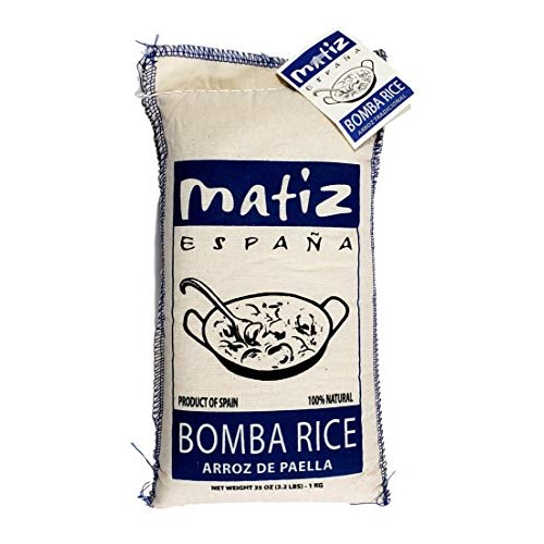 Matiz España Bomba Paella Rice From Spain 2.2 Lbs. Firm, Natur