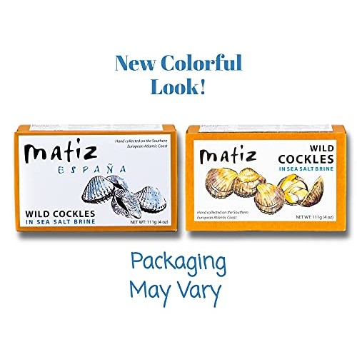 Matiz España Wild Cockles From Galicia, Spain In Natural Sea Sal