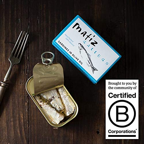 Matiz Sardines In Olive Oil, 4.2 Ounce Can Pack Of 2 Spanish G