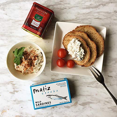 Matiz Sardines In Olive Oil, 4.2 Ounce Can Pack Of 5 Spanish G