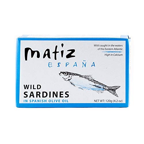 Matiz Sardines In Olive Oil, 4.2 Ounce Can Pack Of 12 Spanish