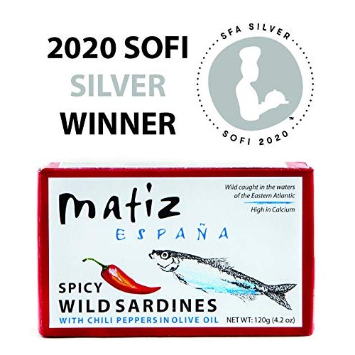 Matiz Spicy Wild Spanish Sardines In Olive Oil And Piri Piri Pep