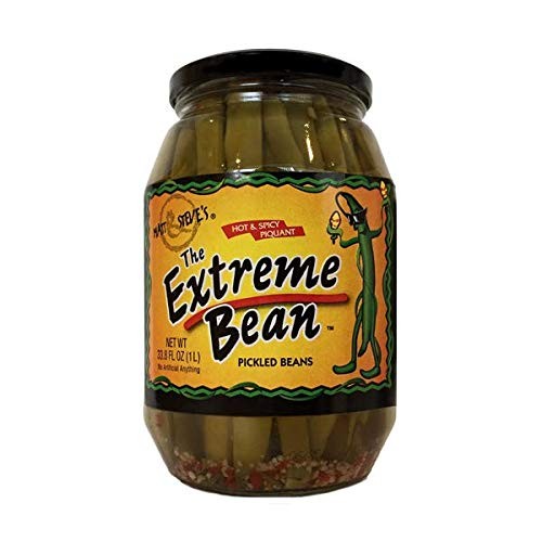 The Extreme Bean - Hot &Amp; Spicy, Pickled Green Beans. 33 Oz 3 Pack