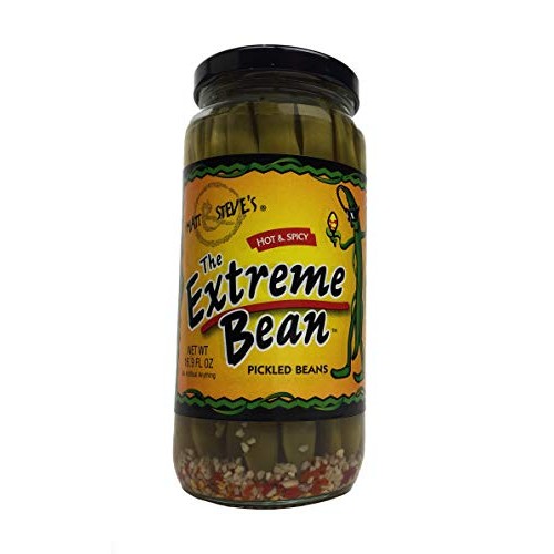 The Extreme Bean - Hot &Amp; Spicy, Pickled Green Beans. 16 Oz 3 Pack