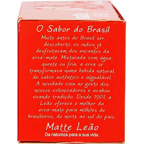 Leão - Mate Tea - 1.4 Oz 25 Tea Bags Pack Of 04 | Chá Matte