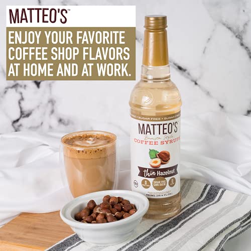 Matteos Sugar Free Coffee Flavoring Syrup, Salted Caramel, Deli