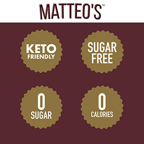 Matteos Sugar Free Coffee Flavoring Syrup, Salted Caramel, Deli