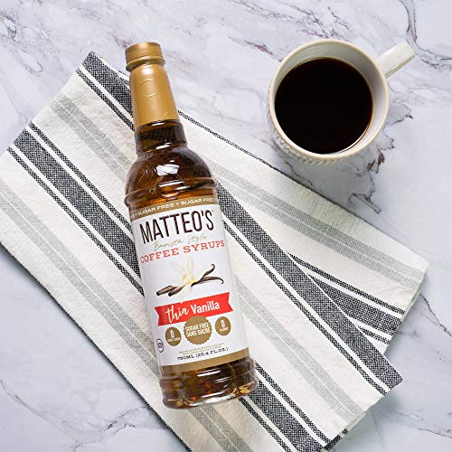 Matteos Sugar Free Coffee Flavoring Syrup, Salted Caramel, Deli