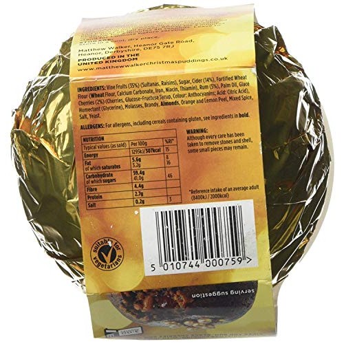 Matthew Walker Luxury Christmas Pudding 400G 14.1Oz
