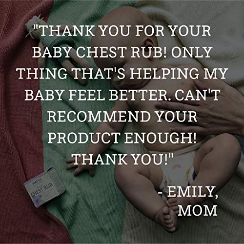Matys All Natural Baby Chest Rub 1.5 Oz, Eases Congestion &Amp; Soo